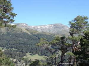 Imagen de Peñalara desde la senda.
