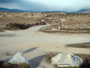 El cruce del Cordal de Cantalojas y la Colada de los Gallegos.