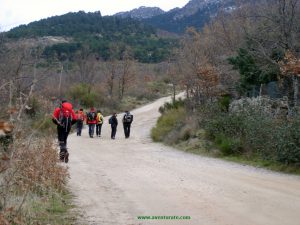 En los primeros Kms. el ascenso es por pista.